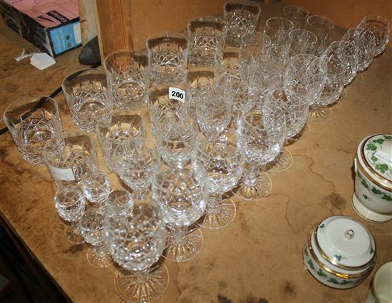 Collection of cut glasses